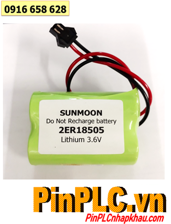 Sunmoon 2ER18505, Pin nuôi nguồn Sunmoon 2ER18505 lithium 3.6v 8000mAh (2 viên ghép đôi)